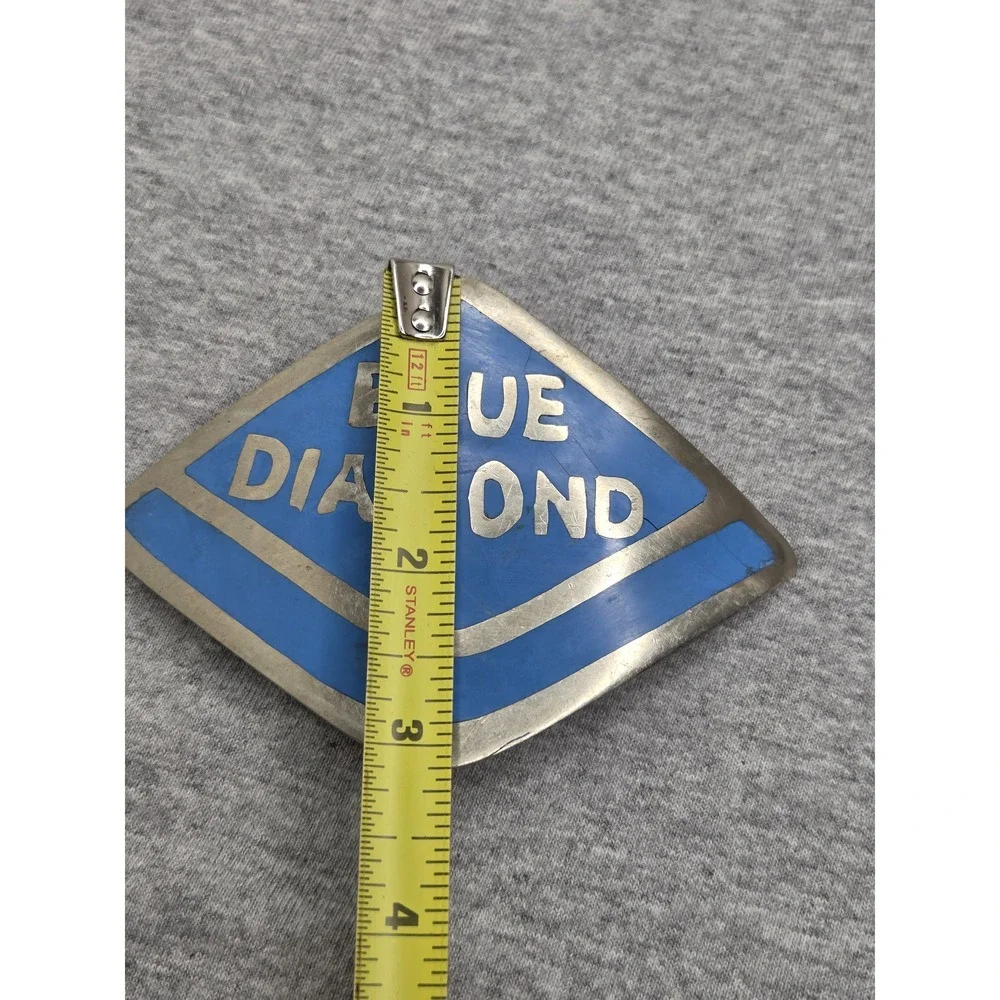 Handmade Blue Diamond Almond Growers One of a Kind Belt Buckle
